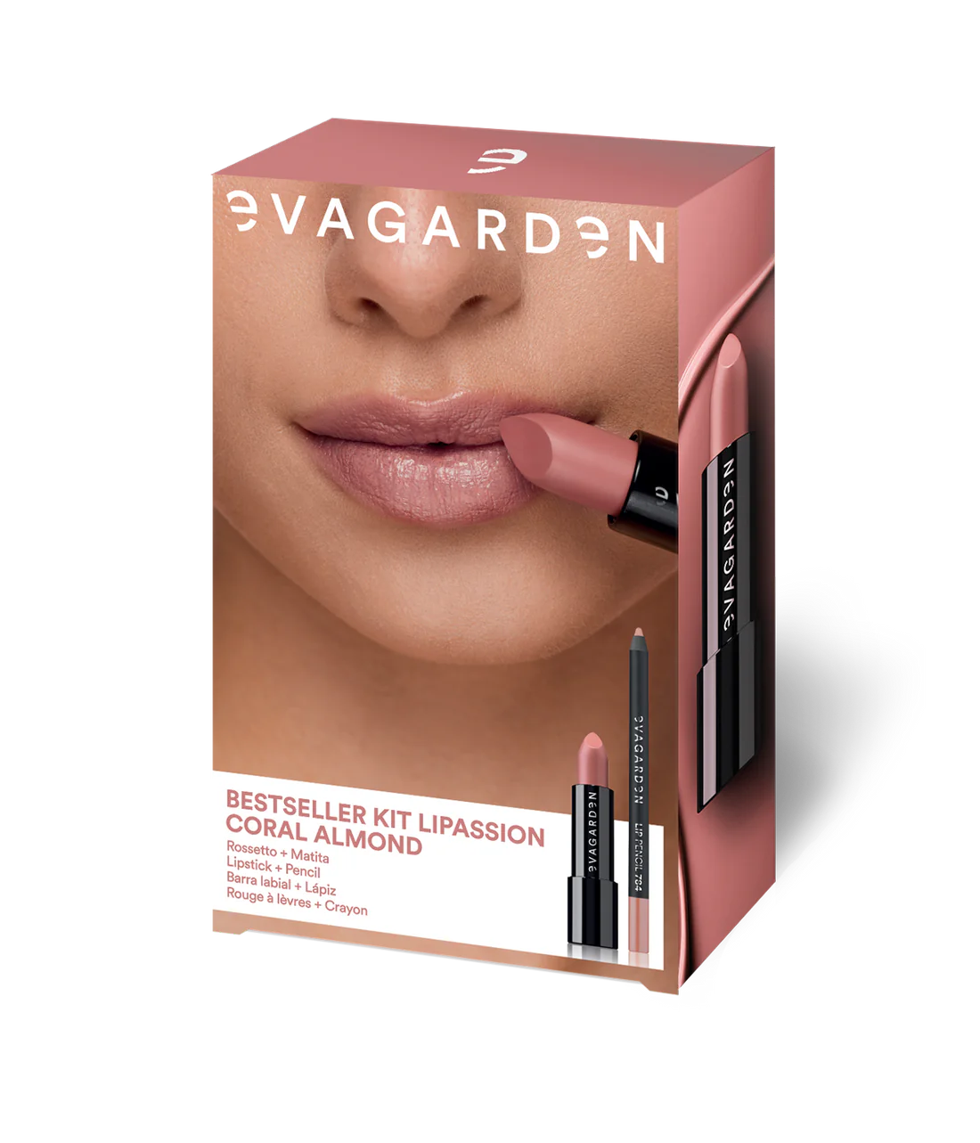 Bestseller Kit Lipassion Coral Almond Lipstick Enjoy 625 + Lápiz 784